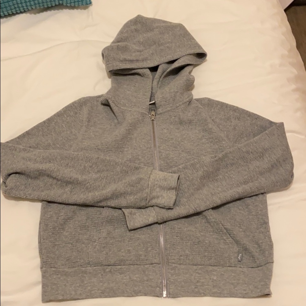 TNA full zip waffle hoodie - size M